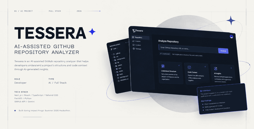 TESSERA live interface preview
